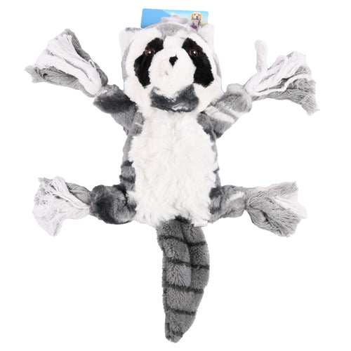 vibrant life pet toy raccoon w squeaker crinkle -- 8 per case