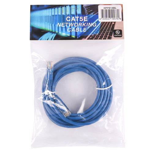 uninex cat5e networking cable 14ft -- 12 per box