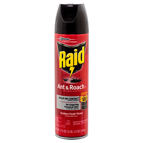 raid ant & roach outdoor fresh 17.5 oz -  -- 12 per case