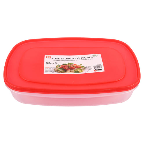 plastic food container rect 203 oz -- 12 per case