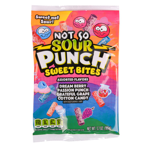 sour punch sweet bites 4 flavor 3.7 oz -- 12 per case