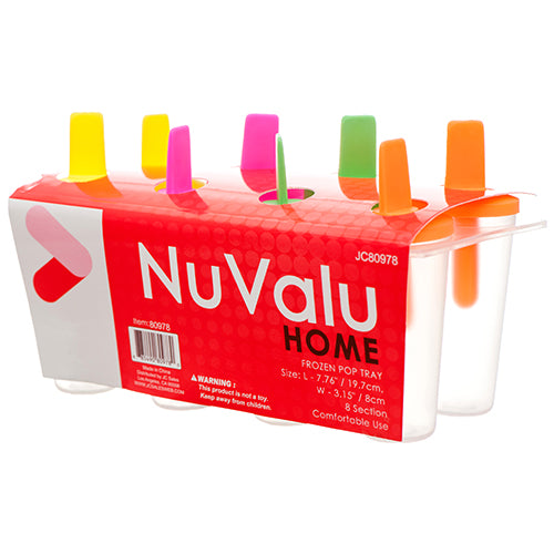 nuvalu ice pop maker - 8 molds -- 24 per case