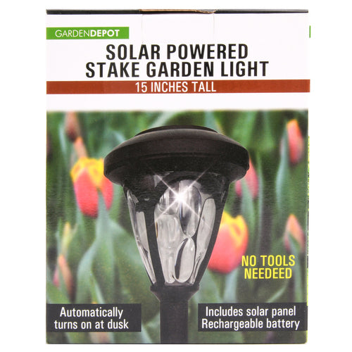 solar powered stake garden light -- 24 per case