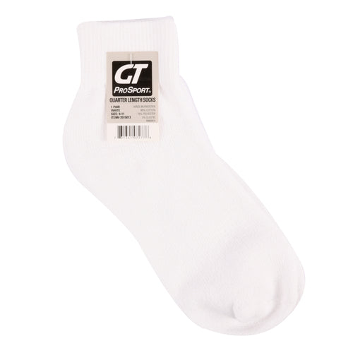 mens 1 pair socks white quarter 9-11 -- 12 per box