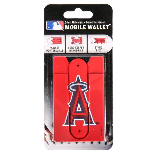 mlb los angeles angels 3in1 mobile wallet -- 6 per box