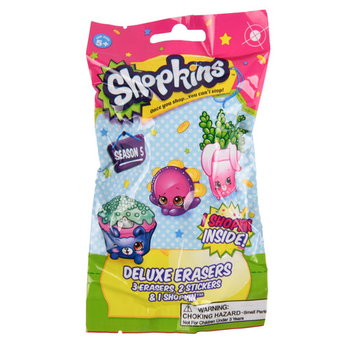 shopkins 3 eraser 2 sticker shopkin -- 24 per box