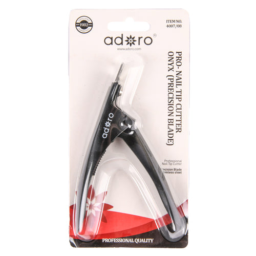 adoro professional nail tip cutter black precision blade -- 12 per box