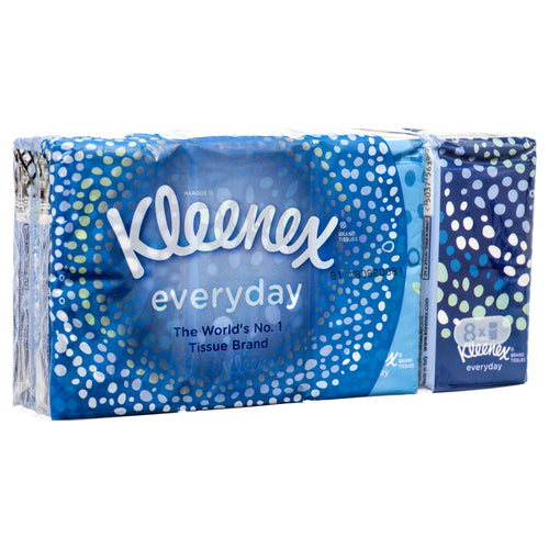 kleenex facial tissue blue 8 pc -- 24 per case