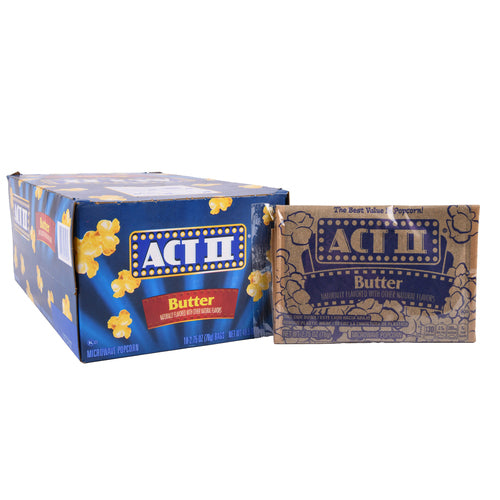 act ii popcorn butter 2.75 oz 18 ct -- 18 per box