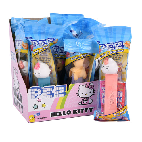 pez hello kitty shipper 108pc 84 dispenser display -- 12 per box