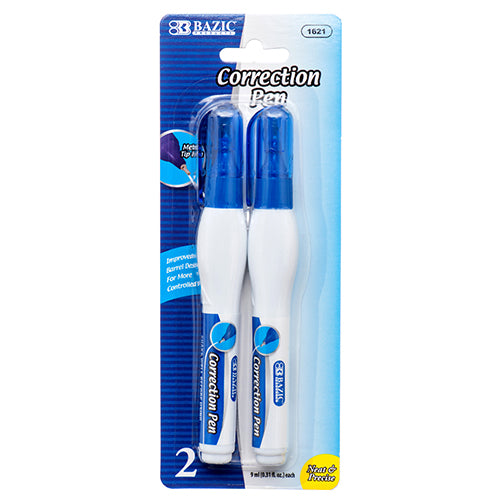 bazic correction pen - 2pc set  -- 24 per box