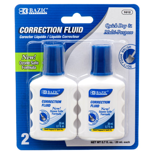 bazic correction fluid 2pc wide body  -- 24 per box