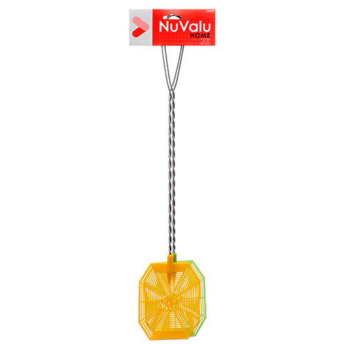 nuvalu fly swatter 2pc - metal handle -- 24 per box