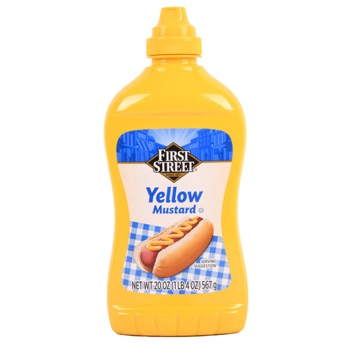 first street yellow mustard 20-oz -- 12 per case