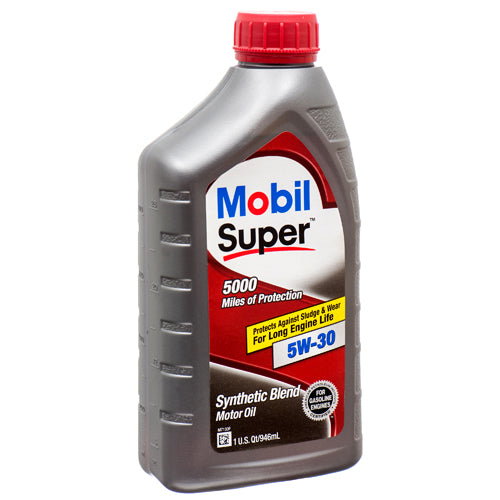 mobil super motor oil 1qt 5w30 -- 6 per case