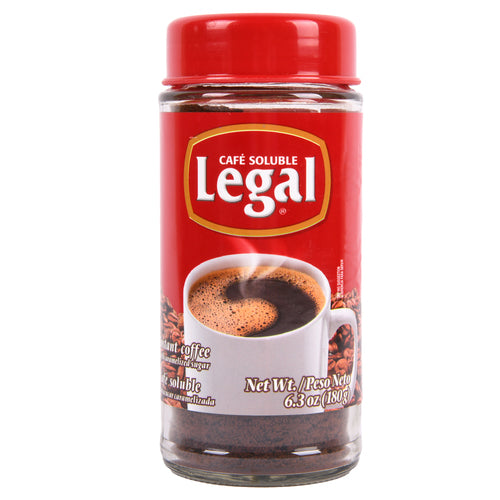 legal instant coffee 6.3-oz -- 6 per case