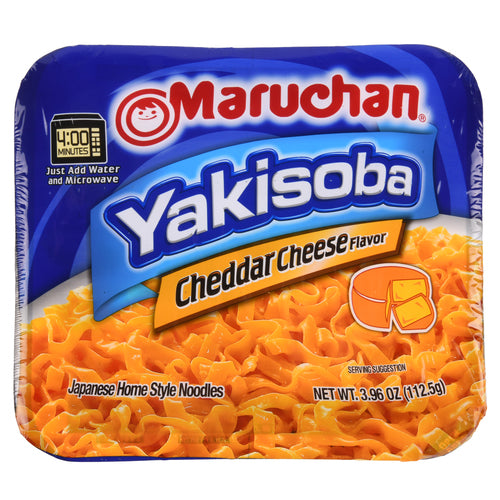 maruchan yakisoba noodles cheddar cheese 3.96 oz -- 8 per case