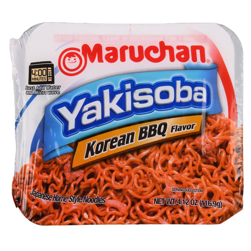 maruchan yakisoba noodles korean bbq 4.12 oz -- 8 per case