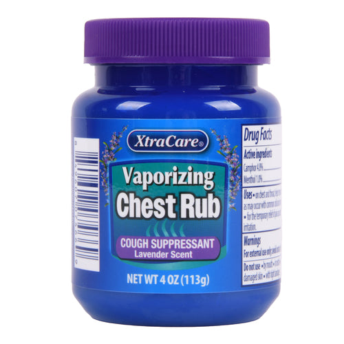 xtracare vaporizing chest rub lavender 4 oz -- 24 per case