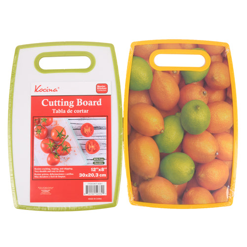 kocina oval cutting board asst 12x8 -- 48 per case