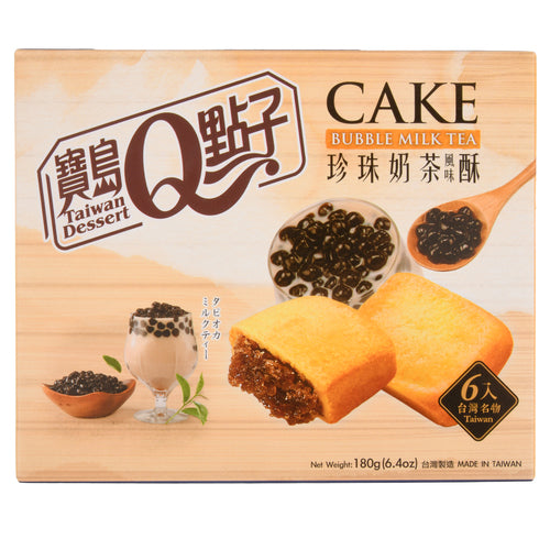 cake bubble milk tea taiwan dessert 6.4 oz -- 12 per case