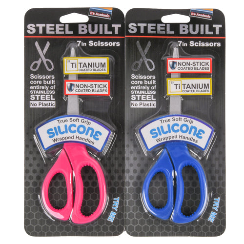 steel built titanium scissors asst 7 -- 12 per box