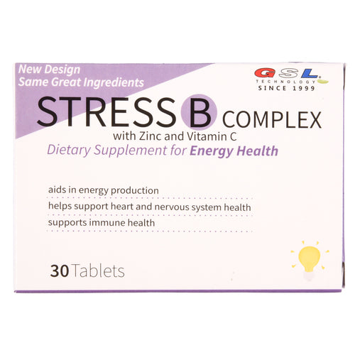 gsl stress b complex 30 tablets -- 18 per case