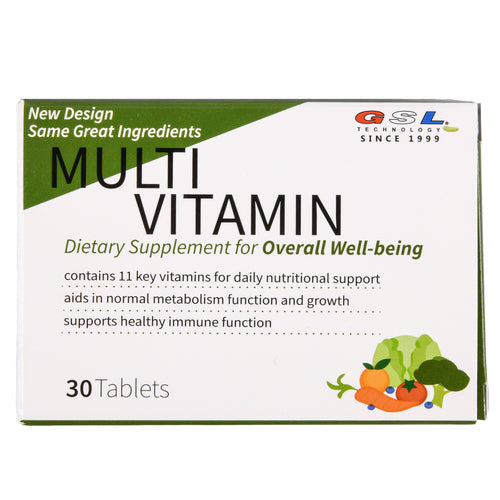 gsl multi vitamin 30 tablets -- 18 per case