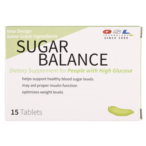 gsl sugar balance 15 tablets -- 18 per case