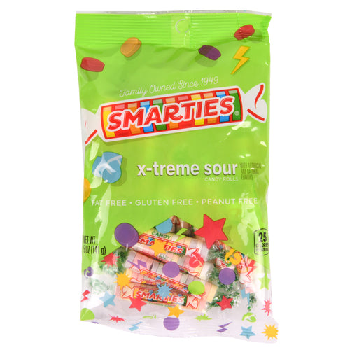 smarties x-treme sour peg bag 5 oz -- 12 per case