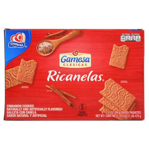 gamesa ricanelas 16.5 oz -- 12 per case