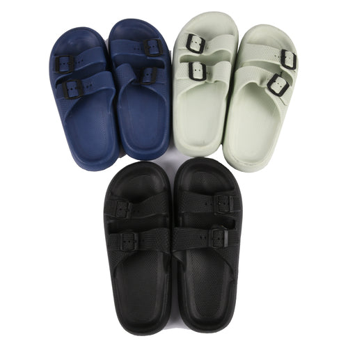 mens sandals double buckle asst color sz -- 50 per case