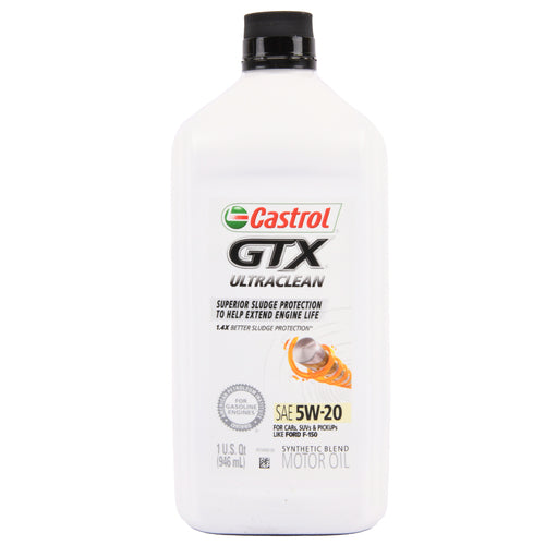 castrol gtx ultraclean 5w20 1qt -- 6 per case