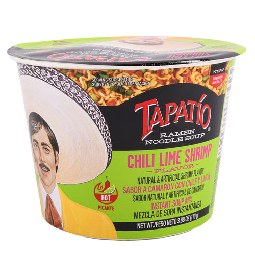 tapatio ramen bowl chili lime shrimp 3.8-oz -- 6 per case