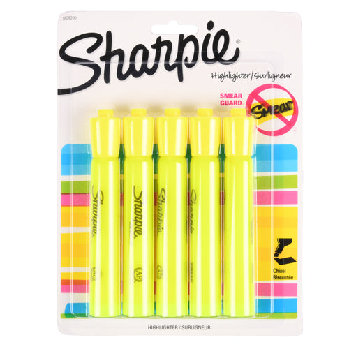 sharpie highlighter 5 pk -- 48 per case