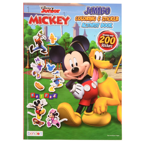 disney mickey coloring sticker activity book 20pg -- 4 per box