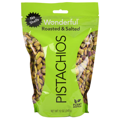 wonderful pistachios no shell roasted salted 12 oz -- 12 per case