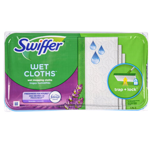 swiffer sweeper wet cloth lavender 12 ct -- 3 per case