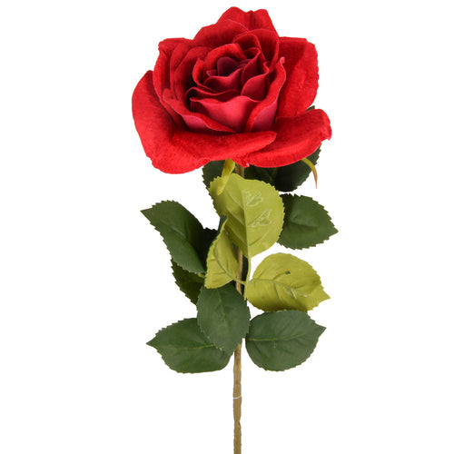 artificial flower red rose -- 24 per case