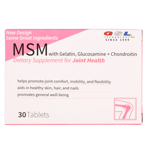 gsl msm joint health 30 tablets -- 18 per case