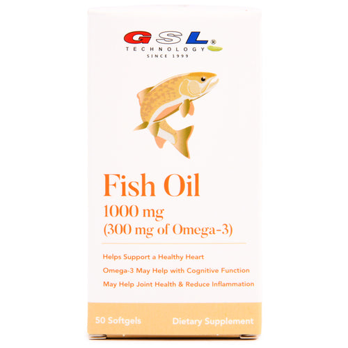 gsl fish oil 50 tablets -- 20 per case