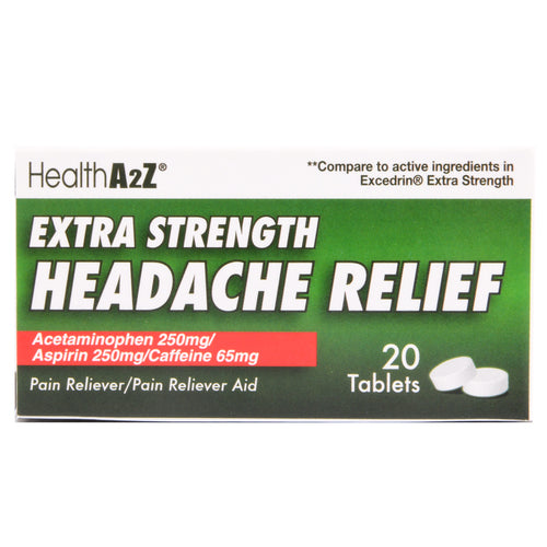 healtha2z extra strength headache relief 20 taplets -- 24 per case