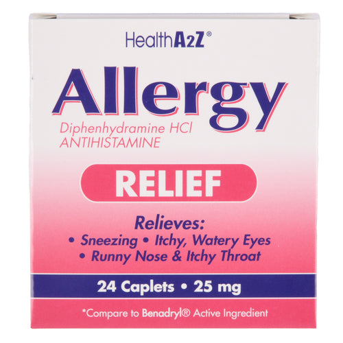 healtha2z allergy relief 25 mg 24 cablets -- 24 per case