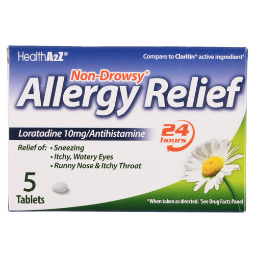 healtha2z allergy relief 24hr 10 mg 5 tablets -- 24 per case