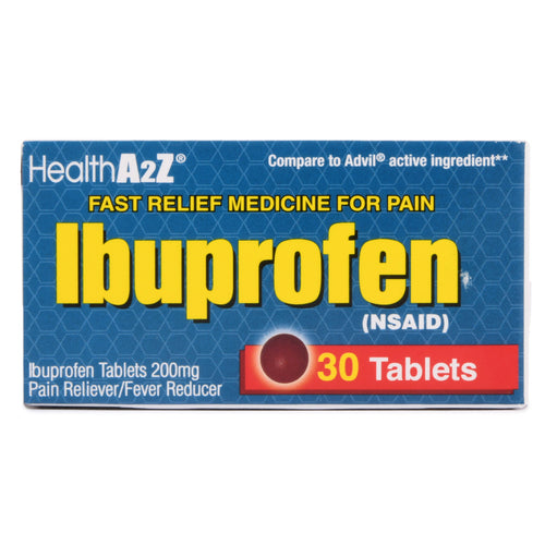 healtha2z ibuprofen 200mg 30 brown tablets -- 24 per case