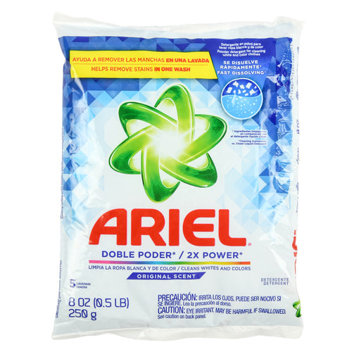 ariel powder detergent original 250 gr -- 48 per case