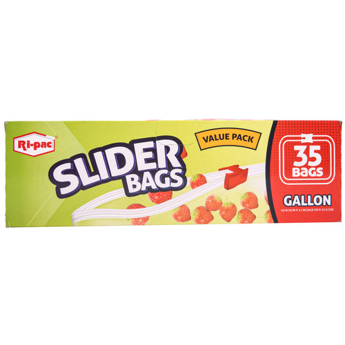 ri-pac slider bags gallon 35-ct -- 18 per case