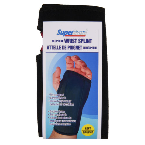 neoprene wrist splint left -- 4 per box