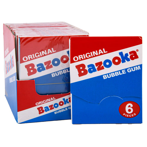 bazooka gum original grape asst 6-pc 1.27-oz -- 12 per box