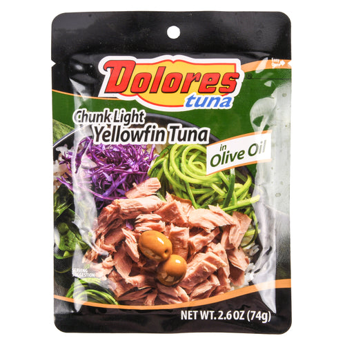 dolores tuna in olive oil 2.6-oz pouch -- 24 per case